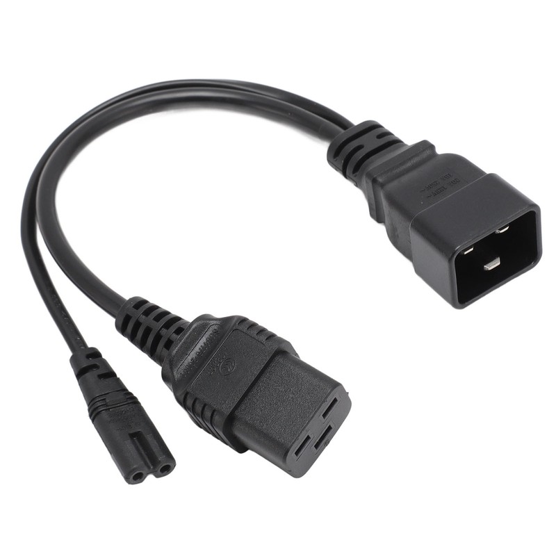 C20 to C7 C19 Y Splitter Power Plug Cord Single