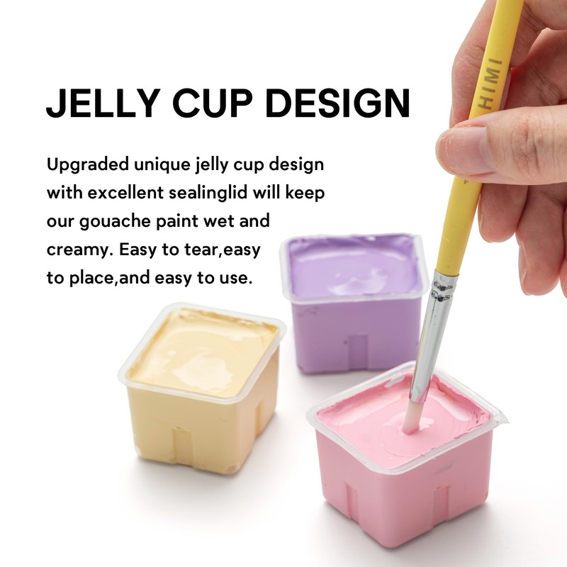 HIMI Deluxe 18 Colors Jelly Gouache Paint Gift Set –