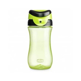 Chicco Travel Cup for Children 2 Years Old Practical Opening Integrated Spout Airtight Seal Easy Carry Capacity 350ml Green