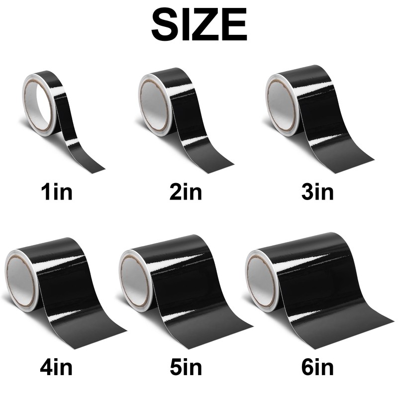 Arespark Gloss Black Vinyl Wrap, Cars Vinyl Film Tapes Kit