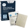 MED PRIDE Silver Calcium Alginate Wound Dressing, 10-Pack | Highly