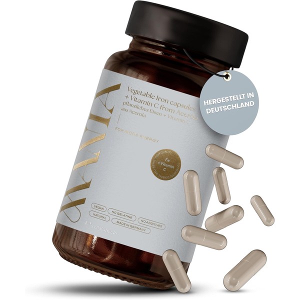 Iron + Vitamin C Capsules - 120 Vegan Iron Capsules
