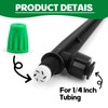 Kalolary 30pcs Irrigation Dripper 360 Degree Fan Sprayer Dripper Dripper