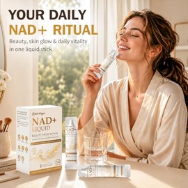 Suplemento NAD para mujeres, fórmula de belleza y brillo de piel de 1500 mg con NAD+, péptidos de colágeno, ácido hialurónico, PQQ y quercetina, palit