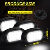 Baquler 30 Pods Rock Lights White Underglow Lights for Trucks