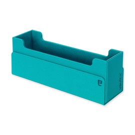 Vault X Exo-Tec Card Box 450+ Storage with Detachable Magnetic Lid, Dividers & Foam Fillers to Organize Deck Boxes, Toploaders, TCG/CCG & Sports Cards (Teal)