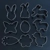 Easter Cookie Cutter Set of 9 Rabbit Egg Flower Butterfly