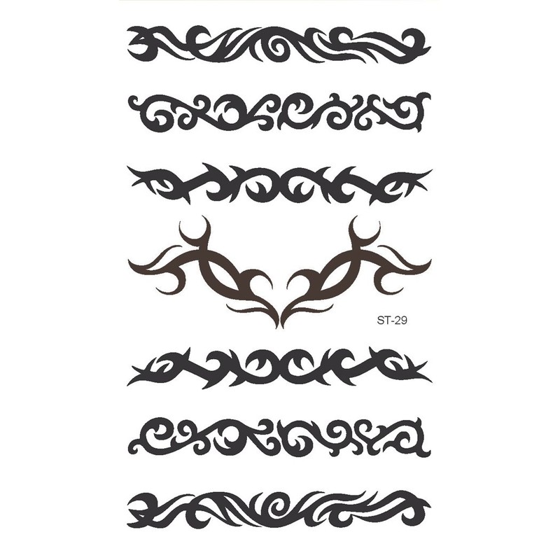 Supperb® Mix Tribal Temporary Tattoos (Tribal Swirls ST-29)