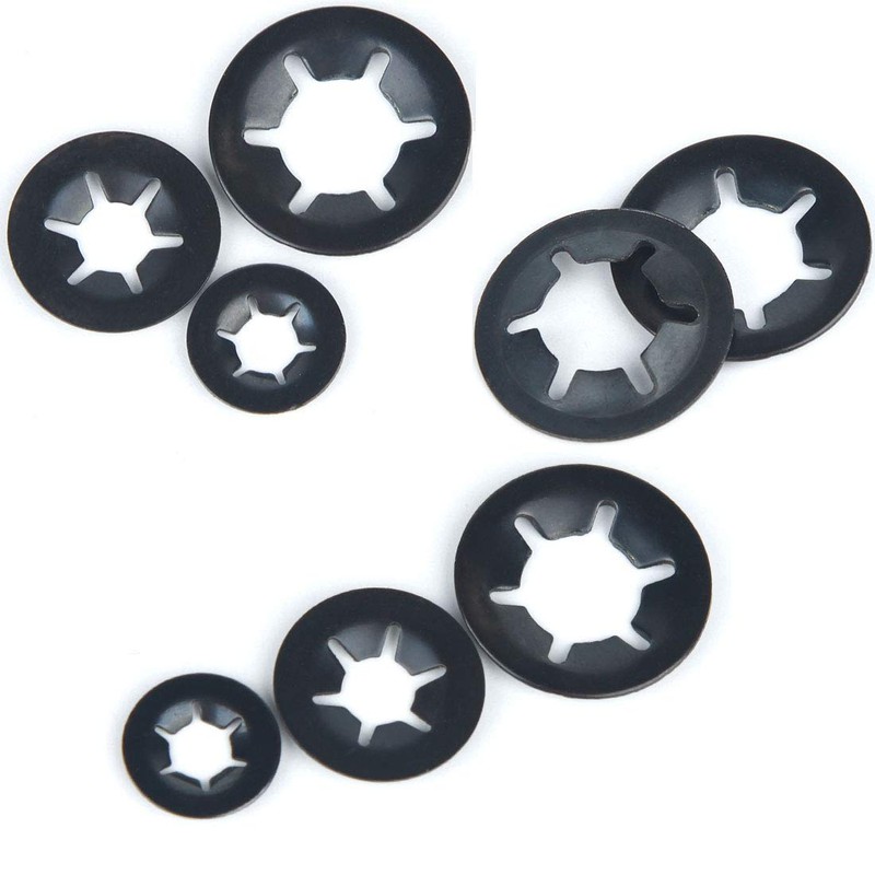 Internal Tooth Star Lock Washers,Hincell 360 Pieces 9 Sizes Push