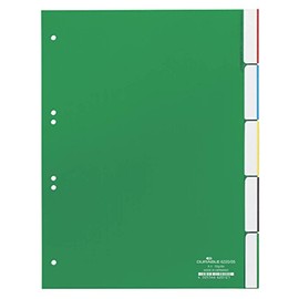 DURABLE 6220 Plastic Index Polypropylene; thickness 0,12 MM 5–Piece