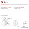 APIELE Pack of 24 12 mm Momentary Button Switch Waterproof