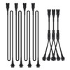 4pcs 2-Feet Extension Cords and 3pcs 2-Way Splitters for Underglow