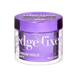 RED by Kiss Edge Fixer Hair Shine Gel, 24 Hour Max Hold, Non-Flaking, Biotin B7 Infused, Natural Styling, Professional Edge Control Wax, Perfect for Braiding (Grape)