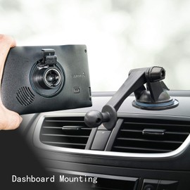 Randconcept - GPS Mount for Garmin | GPS Dashboard Mount Dash Windshield Window Car Holder for Garmin Nuvi RV Dezl Drive Drivesmart Driveassist and More