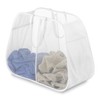 Whitmor 6233-4103-WHT Pop y lavandería Plegable Doble Hamper, Blanco