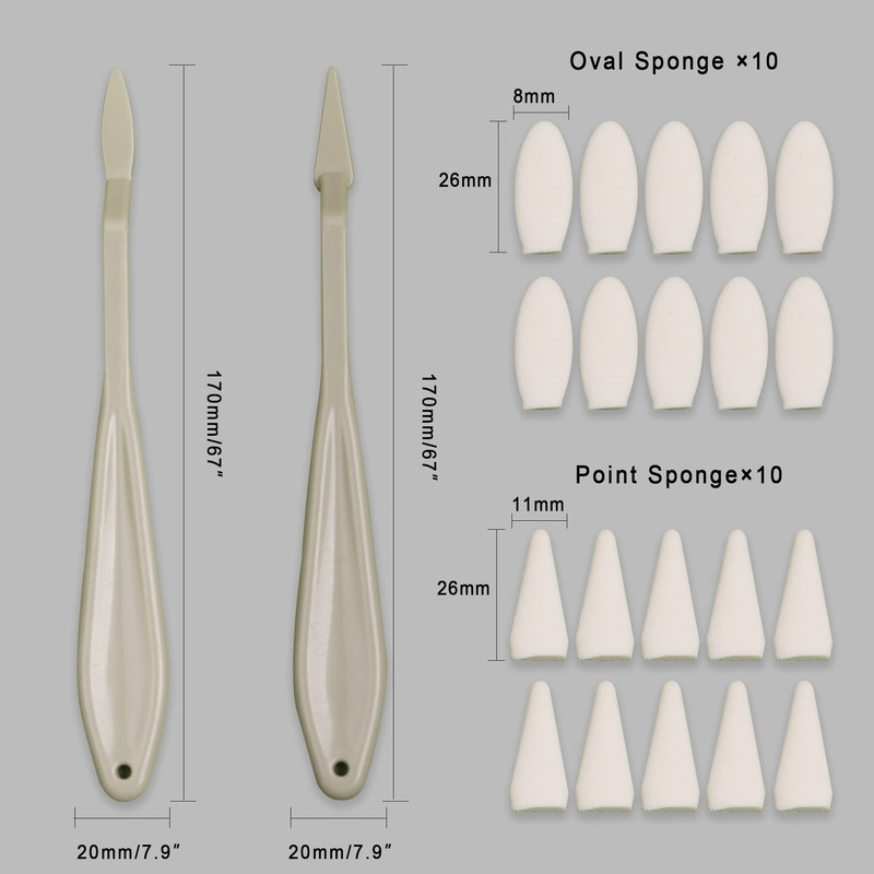 HIFORNY 38 PCS Sketch Drawing Tools - Blending Stumps and