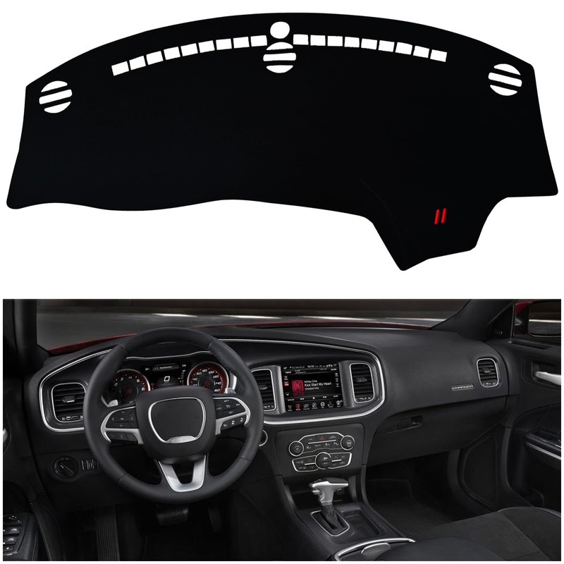 KEEGTBOX Dashboard Mat Cover Interior Center Console UV Rays Protector