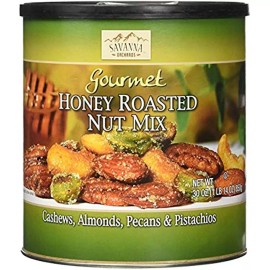 Savanna Orchards Gourmet Honey Roasted Nut Mix - Cashews, Almonds, Pecans and Pi
