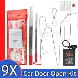 Unbranded 9Pcs/set Car Universal Door Emergency Opening Lock Out Open Tools +Air Pump Kit