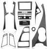 AUTOKAY 11pcs Carbon Fiber Full Interior Set Kit Cover Trim