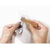 BLUE CAMP Folding Spoke SILVER FOLDING SPORK Stainless Steel Spork