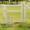 4 Pcs Stainless Steel Gate Hinges for Farm Wooden Fences,
