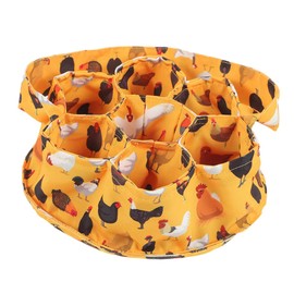 CIYODO Fresh Egg Collecting Basket with Pockets for Chicken Duck and Goose Eggs for Farmhouse Home Use and Gardening Gathering