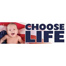 Heritage House '76 Choose Life Pro-Life Bumper Sticker