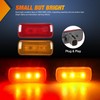 Nilight Wheel Fender Side Marker Lights 4 PCS 3 LED