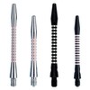 WINMAU Black, Pink and Silver Aluminium Dart Shafts (Stems) in
