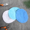 6 Pack Car Polisher Pad Bonnet Set Soft Microfiber Polishing