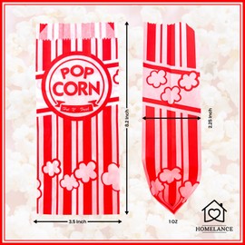 Paper Popcorn Bags Bulk, Pack of 800 1 oz Popcorn Bags for Pop corn Machine, Small Individual Servings, Pop Corn Bag for Party, Movie Nights, Carnival Party