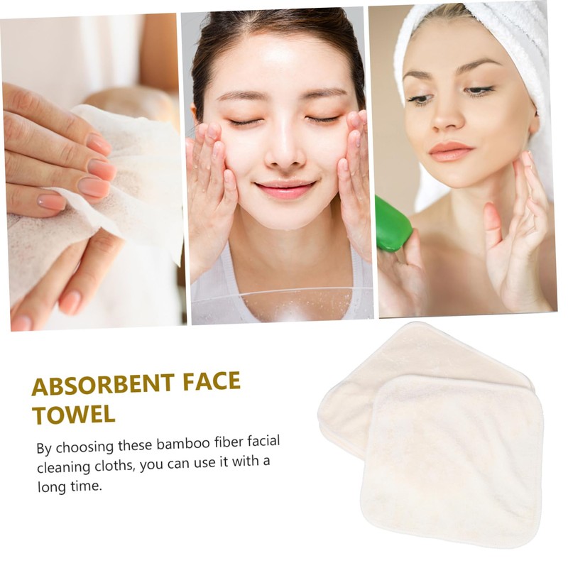 TOVINANNA 5Pcs Face Towels Soft Absorbent Washcloths for Gentle Facial