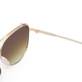 TOPFOXX Cristina Aviators Sunglasses (Brown)