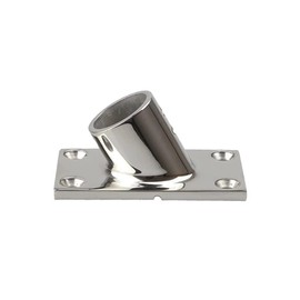 Stainless Steel Heavy Duty Boat Hand Rail Fitting, 60 Degree Boat Rail Handrail Fittings Components Rectangular Railing Fitting (22mm/0.87in)
