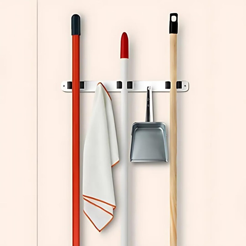 PARENCE. - Triple Screw-On Wall Mount for Broom and Accessories
