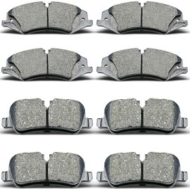 evkingauto D1099 D1479 8pcs Front Rear Ceramic Brake Pads Sets Fit For 2010 2011 2012 2013 2014 2015 2016 For Land Rover LR4,2010 2011 2012 2013 For Land Rover Range Rover Sport