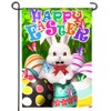 Anley Happy Easter Bunny Garden Flag, Happy Easter Egg Decorative