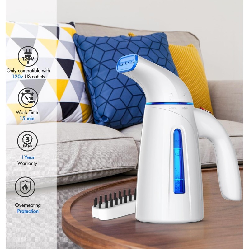 OGHom Steamer for Clothes, Handheld Clothing Steamer for Garment, 240ml