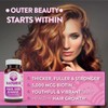Biotina Natures Wellness para Cabello, Piel y Uñas con 60
