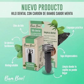 Hilo Dental Con Carbón De Bambú 30 Metros Bam Boo! Lifestyle