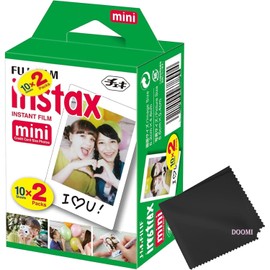 Mini Camera Film: 20 Shoots Total, (10 Sheets x 2) - Capture Memories Anytime, Anywhere - Doomi Performance Cloth Solution for Perfect Picture Quality