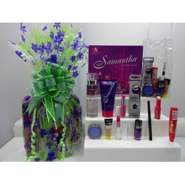 Rimmel 10pc Bundle Make Up & Perfume For Women Gift Hamper, Samantha 2pc Perfume Set & Make Up + Free Foundation, Gift Hamper