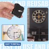 Glarks 12pcs 23MM Black High Torque Long Shaft Clock Movement