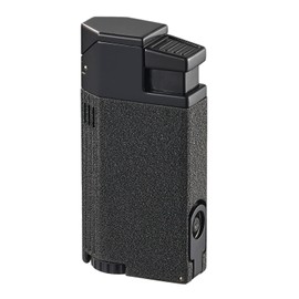 Visol Evans Triple Flame Torch Lighter - Black Crackle (Shipped Without Butane)