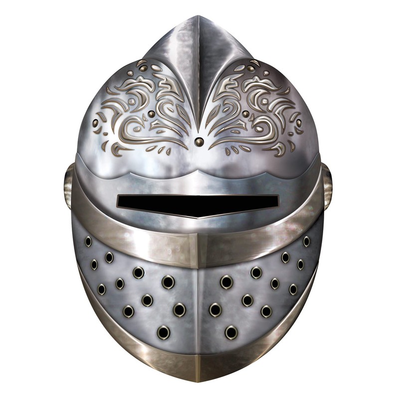Medieval Knight Masks 4 Count Pack of 2