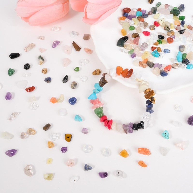 RUBY Multicolour 400pcs Beads for Threading Crystals Beads for Bracelets