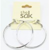 The Sak New Simple Silver 2" Hoop Earrings by The
