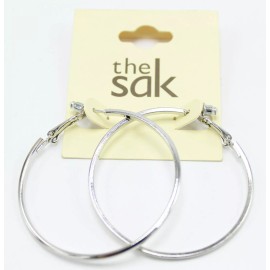 The Sak New Simple Silver 2" Hoop Earrings by The Sak #SAK76