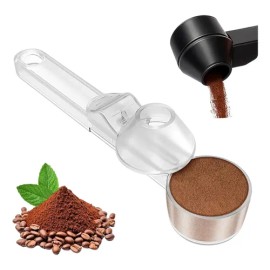 Cuchara Medidora Dosificadora Café Proteína Embudo Nivelador Transparente                                                                             